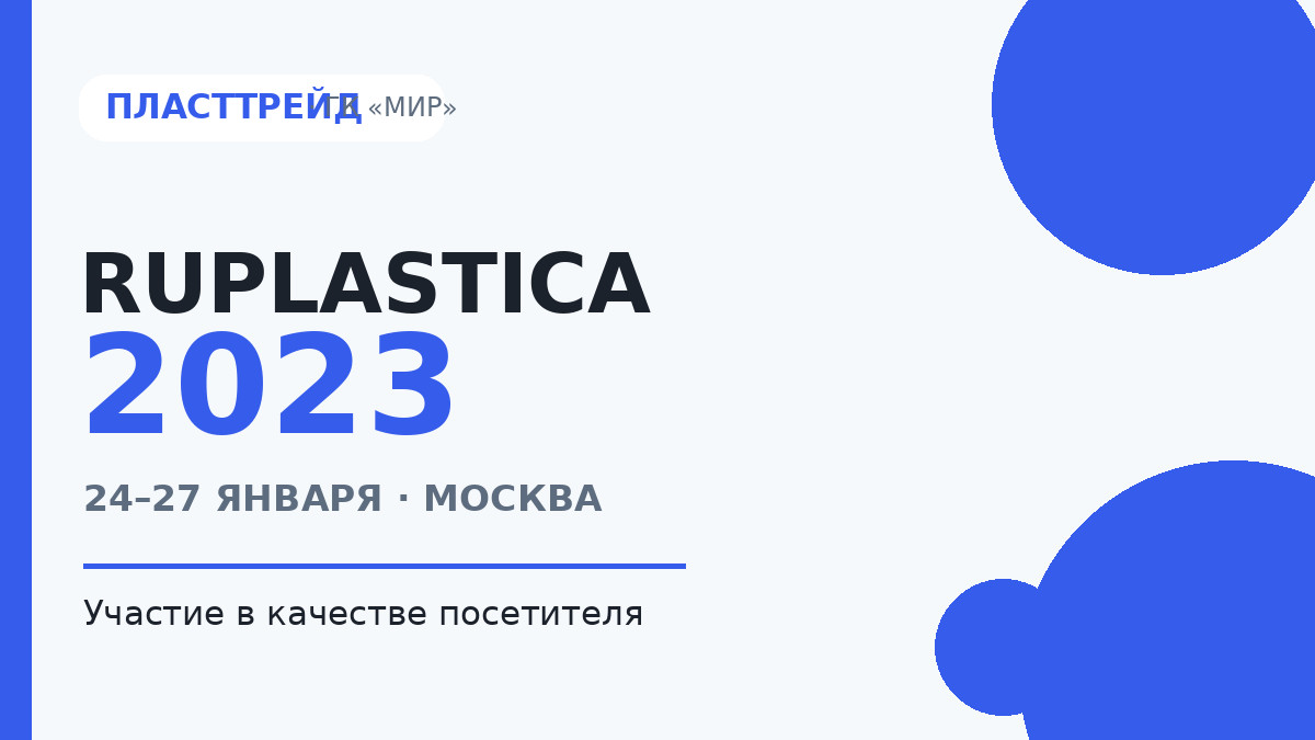 ГК «МИР» посетила выставку RUPLASTICA 2023